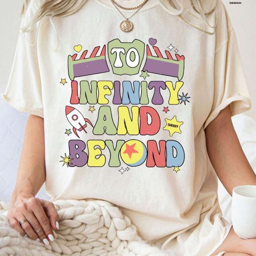 To Infinity And Beyond Shirt: Toy Story Matching Shirts for Disney Fans! Andy Buzz Woody Shirt for Toy Story Birthday Celebration