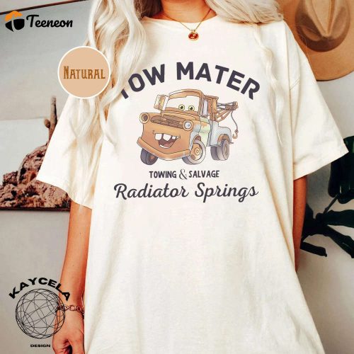 Disneyland Tow Mater Shirt: Official Cars Shirt at Cozy Cone Motel & Disney World – Rusteze & Disney Merch