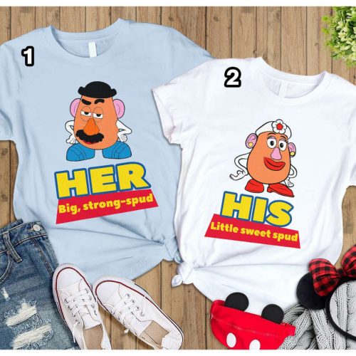 Disneyland Couples Shirt: Toy Story Mr & Mrs Potato Head His & Her Valentine s Day Shirt