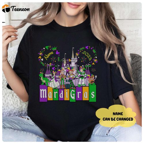 Toy Story Mardi Gras 2024 Shirt: Fat Tuesday Disneyland & WDW Family Trip Magical Castle