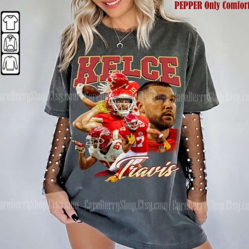 Travis Kelce Vintage 90s Shirt – American Football Sweatshirt & Fan Tee