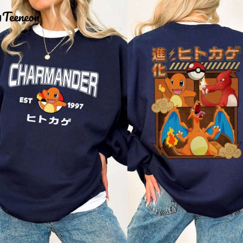 Charmander Est 1997 & Pikachu Family Matching Shirt – Perfect Pokemon Lover Gift Birthday Shirt