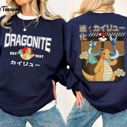 Dragonite Est 1997 Shirt Pikachu Family Matching Birthday Gift Pokemon Lover Pikachu Gengar Bulbasaur