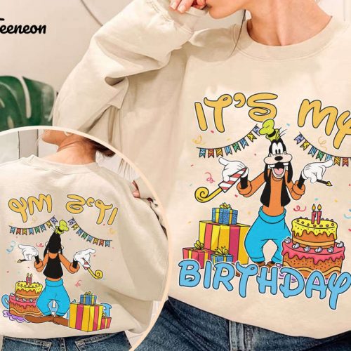 Goofy Birthday Shirt: Two-Sided Fun for Kids & Family Disneyland Trip & Matching Shirts