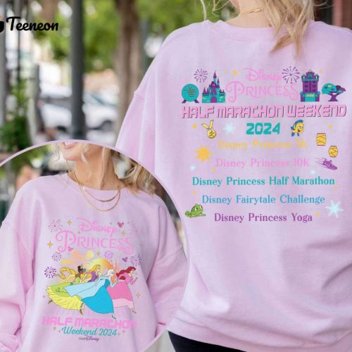 Princess Half Marathon 2024 Shirt: RunDisney Girl Trip Ariel Design – Walt DisneyWorld