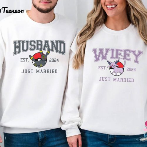 Custom Couple Matching Shirt Pikachu Valentine Umbreon Espeon Eevee Shirts