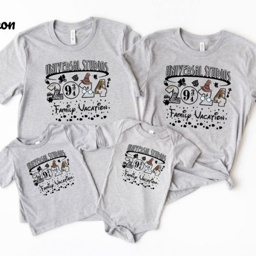 Fun-Filled Family Vacation Shirt: Universal Studios Disneyworld Cartoon Characters – Perfect Travel & Holiday Tee for a Memorable Trip!