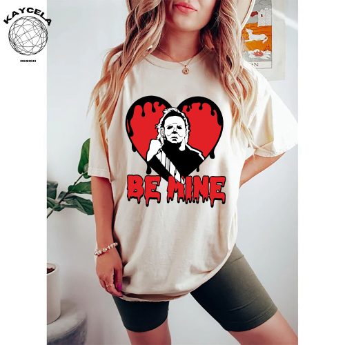 Spooktacular Valentine Horror Shirt – Be Mine with Funny Matching Tee Perfect Valentine Gift for Her!