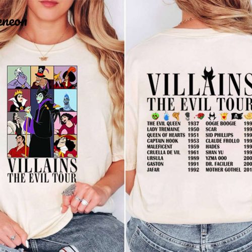 Disneyland Villains Eras Tour Tee: Perfect Girl Trip Shirt & Birthday Gift for Disneyland Family