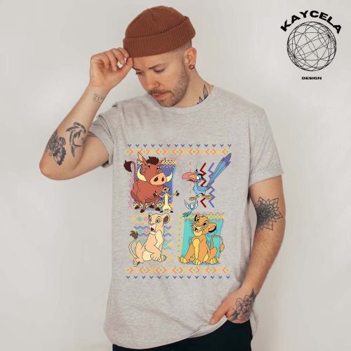 Vintage 90s Disney Lion King Simba and Timon Shirt – Unisex Retro Shirt with Hakuna Matata Design