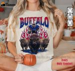 Vintage Buffalo Football Skeleton Sweatshirt – Comfort Color Crewneck Perfect Buffalo Fan Gift