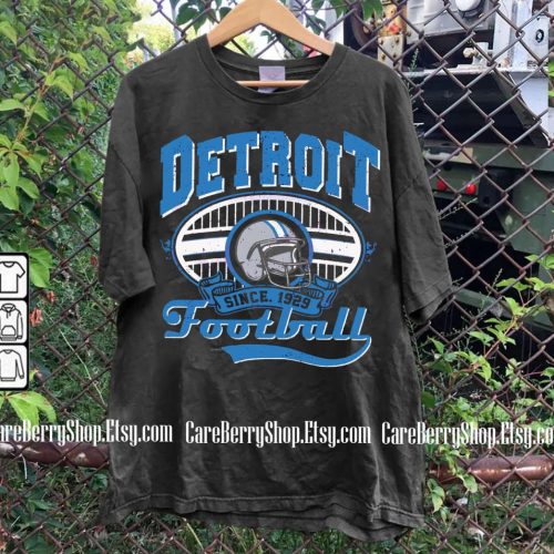 Vintage Detroit Football Est 1929 Sweatshirt: Stylish Crewneck for Sunday Games Perfect Detroit Football Fan Gift