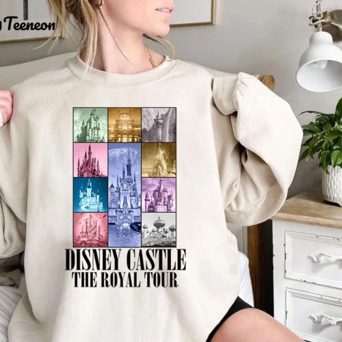 Vintage Disneyland Castle Royal Tour Shirt Princess & Girl Trip Concert Music Family Vacation 2024