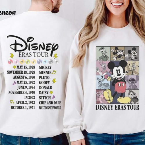 Vintage Disneyland Eras Tour Mickey Mouse Sweatshirt – Retro Walt Disneyworld Shirt