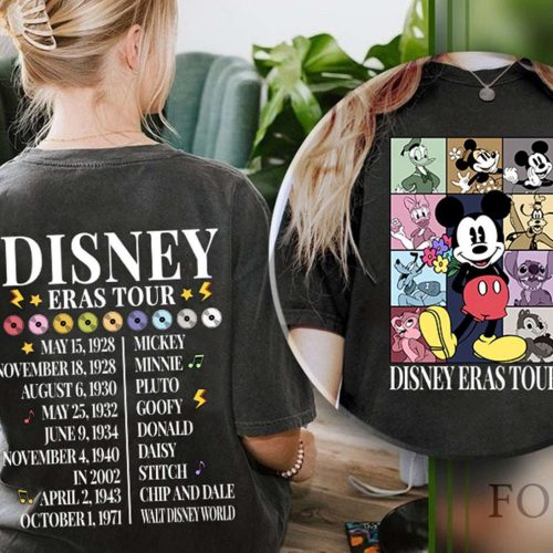 Vintage Disneyland Eras Tour Shirt – Mickey & Friends Retro Walt Disneyworld Concert Music