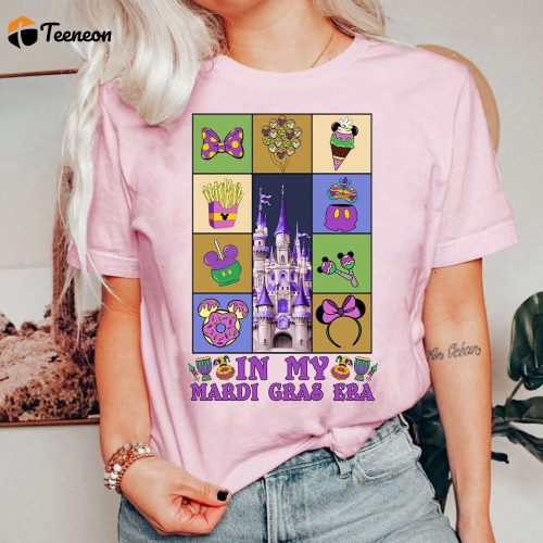 Vintage Mardi Gras Era Shirt Disneyland Family Fat Tuesday Fleur De Lis Mickey Minnie Mardi Gras Carnival