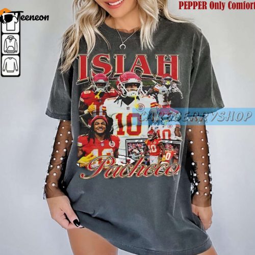 Vintage Isiah Pacheco Shirt: Retro Unisex Graphic Tee for Football Fans