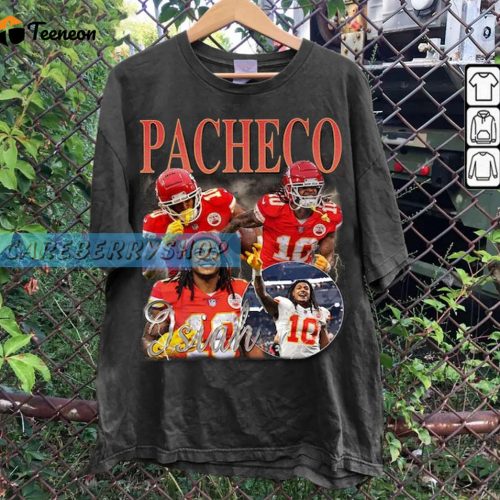 Vintage Isiah Pacheco Shirt: Retro Unisex Graphic Tee for Football Fans