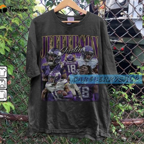 Vintage Justin Jefferson Shirt: Authentic Football Fan Tee – Limited Edition