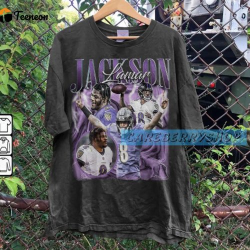 Vintage Lamar Jackson Football Shirt: Authentic Bootleg Sweatshirt for Football Fans