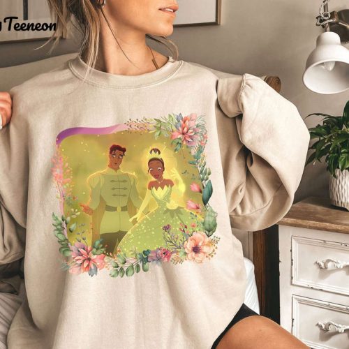 Vintage Princess and the Frog Custom T-shirt – WDW Trip Sweatshirt Retro Tiana Princess Valentine Shirt