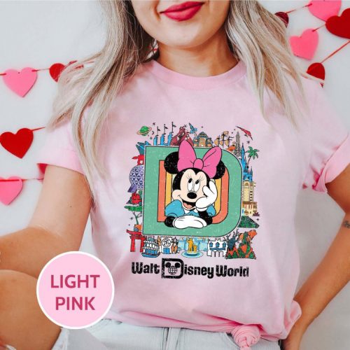 Vintage Retro Disney World Shirt: Custom Character Mickey Minnie Magic Kingdom Tee – Embrace Nostalgia with Mickey Vintage Retro Shirt