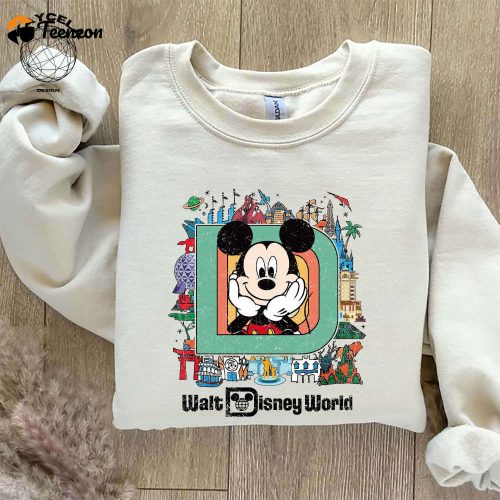 Vintage Retro Disney World Shirt: Custom Character Mickey Minnie Magic Kingdom Tee – Embrace Nostalgia with Mickey Vintage Retro Shirt