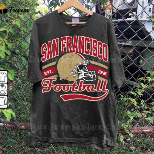 Vintage San Francisco Football Crewneck Sweatshirt – Retro 49ers Gift