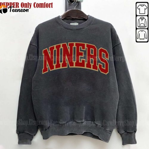 Vintage San Francisco 49ers Football Sweatshirt: Retro SF Crewneck 49ers Gift