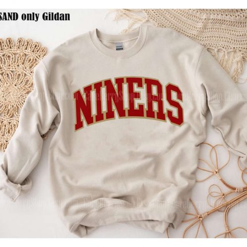 Vintage SF 49ers Football Sweatshirt – Retro Nine Crewneck: Perfect Gift for San Francisco Football Fans