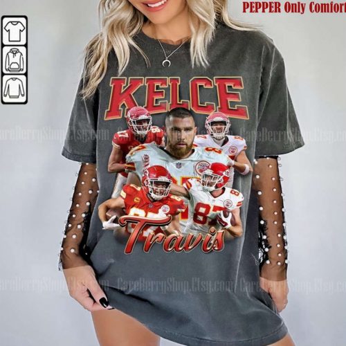 Vintage Travis Kelce Shirt: Retro 90s Football Fan Tee