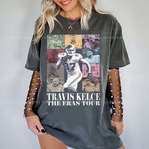 Vintage Travis Kelce Eras Tour Shirt & Sweatshirt: American Football Fan Tee