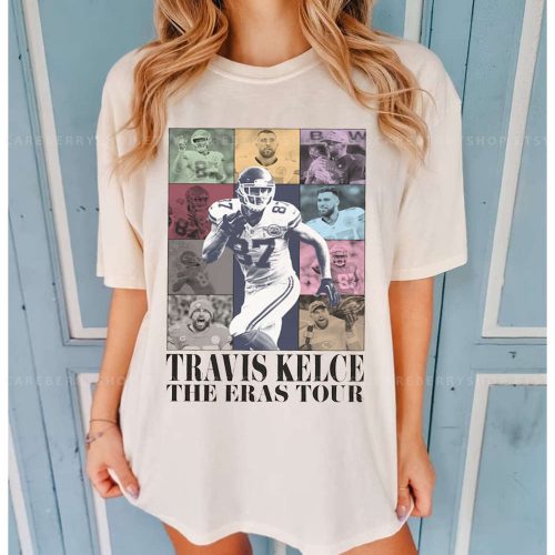 Vintage Travis Kelce Tour Shirt & Sweatshirt: American Football Fan Tee