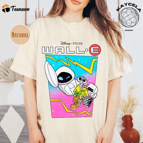 Wall-E and EVE Disney Cartoon Characters Shirt: Couple Matching Tee Disney Matching Shirt – Get your Disney Shirt for an adorable couple look!