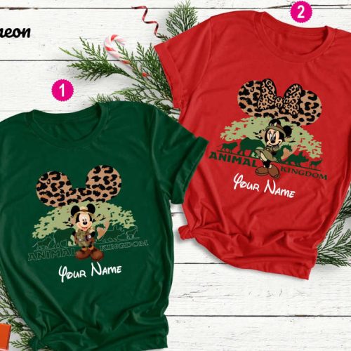 Disney Family Matching Shirts: Personalized Animal Kingdom Safari Hakuna Matata Couples Shirt