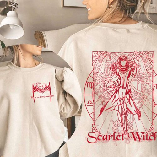 Wanda Maximoff T-Shirt & Sweatshirt: Super Hero Tee Avengers Sweatshirt Scarlet Witch – 1989 Style