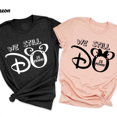 We Still Do Mickey Minnie Disney Anniversary Couple Shirt – Custom Year Honeymoon Shirt