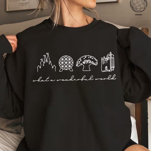 Discover the Magic: Women s Disney Shirt Collection – What A Wonderful World Magical Designs Disneyland & Disneyworld Shirts with Disney Castle