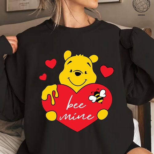 Disney Valentine Shirt: Winnie Pooh Be Mine Disneyland Lover Day Women s Valentines Day Apparel