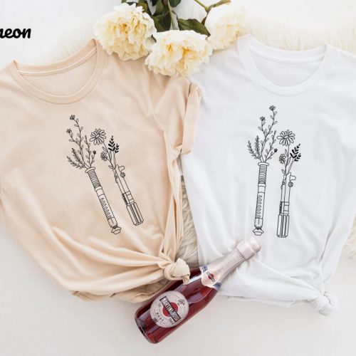 Cute Women s Star Wars Shirt: Lightsaber Design for Disney Fans Galaxys Edge Shirt Disney Gift