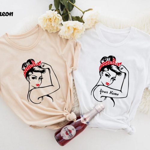 Empowering Women s Tshirt: Rosie the Riveter Shirt Strong Girl Power American Apparel – Motivational & Inspirational