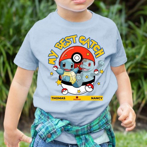 You Are My Best Catch Pokemon Birthday Shirt – Funny Pikachu Toddler T-shirt for Family