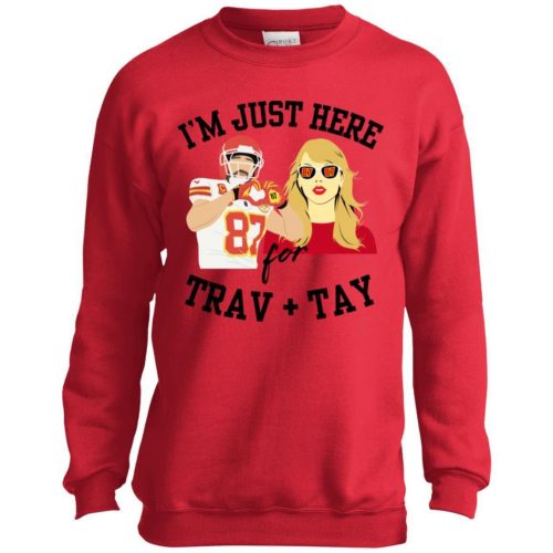 YOUTH Trav and Tay Swifty Crew Neck Chiefs Super Bowl Sweatshirt