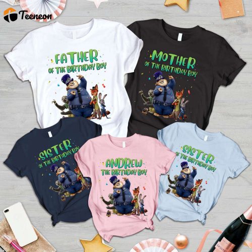 Zootopia Birthday Shirt Judy Hopps Matching Family Birthday Party Gift