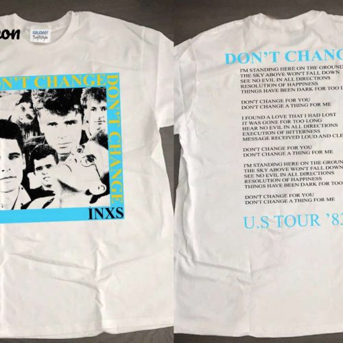 1983 INXS Don t Change Tour T-Shirt: Authentic 80s Rock Music Tee