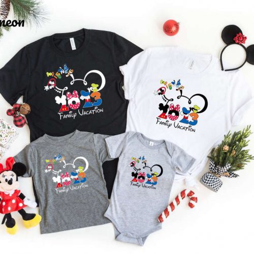 2023 Disney Family Trip Shirts Disneyworld Vacation Shirt Mickey Minnie & More!