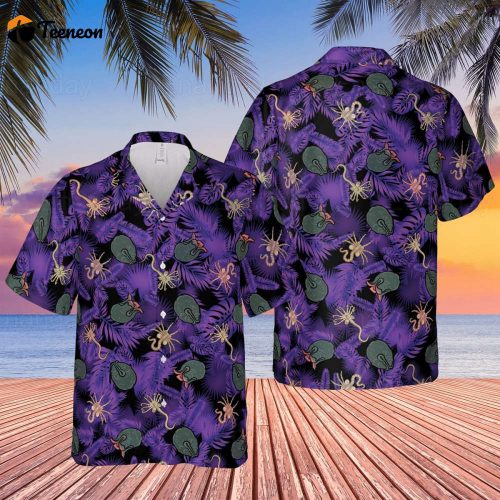 Alien Ovomorph Egg Shirt: Unleash Your Style with Funny Horror-Inspired Alien Eggs Button & Hawaiian Shirts – Perfect Gifts for Women!