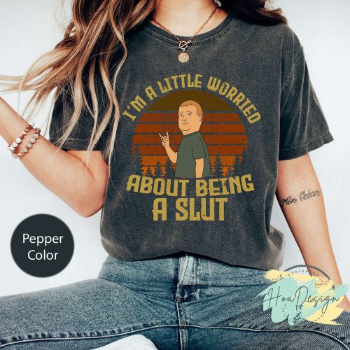 Bobby Hill I m A Little Worried Comfort Colorse Shirt: King Of The Hill Funny Tee