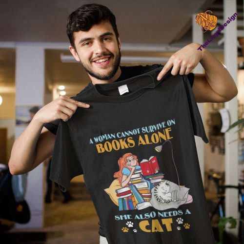 Book & Cat Lover Shirt: A Woman s Essential – Cat Vintage T-Shirt