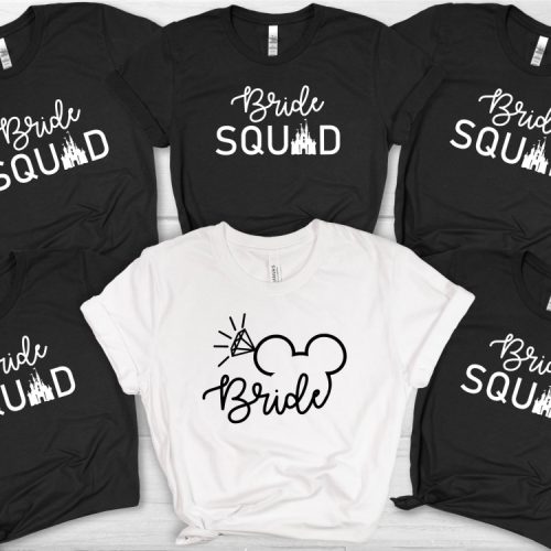 Bride Squad Bachelorette Shirt: Spread Positive Vibes with this Wedding Wife and Maid of Honor Engagement Shirt – Ideal for Bride Team and Wedding Planners!